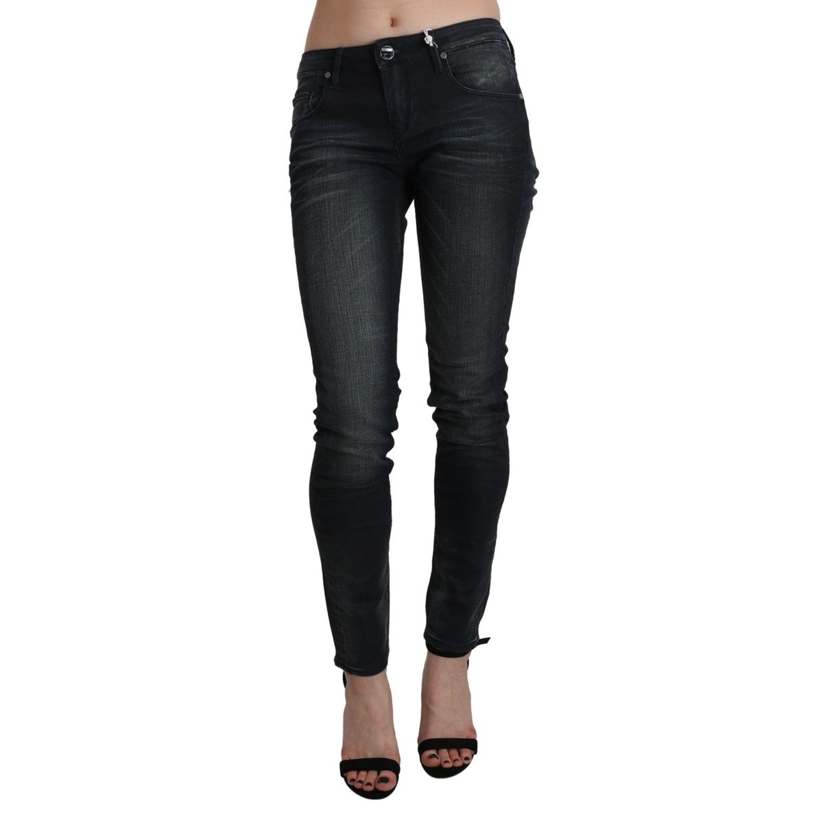 Acht Chic Blue Washed Skinny Denim Jeans