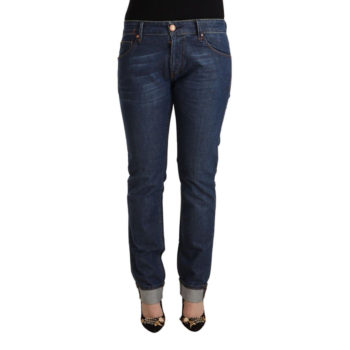 Acht Elegant Mid Waist Skinny Denim