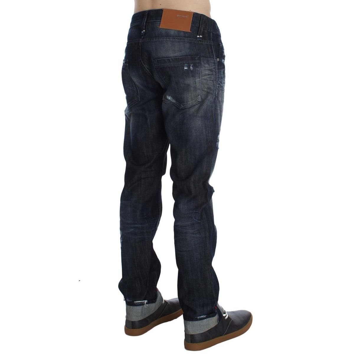 Acht Elegant Regular Straight Fit Blue Jeans