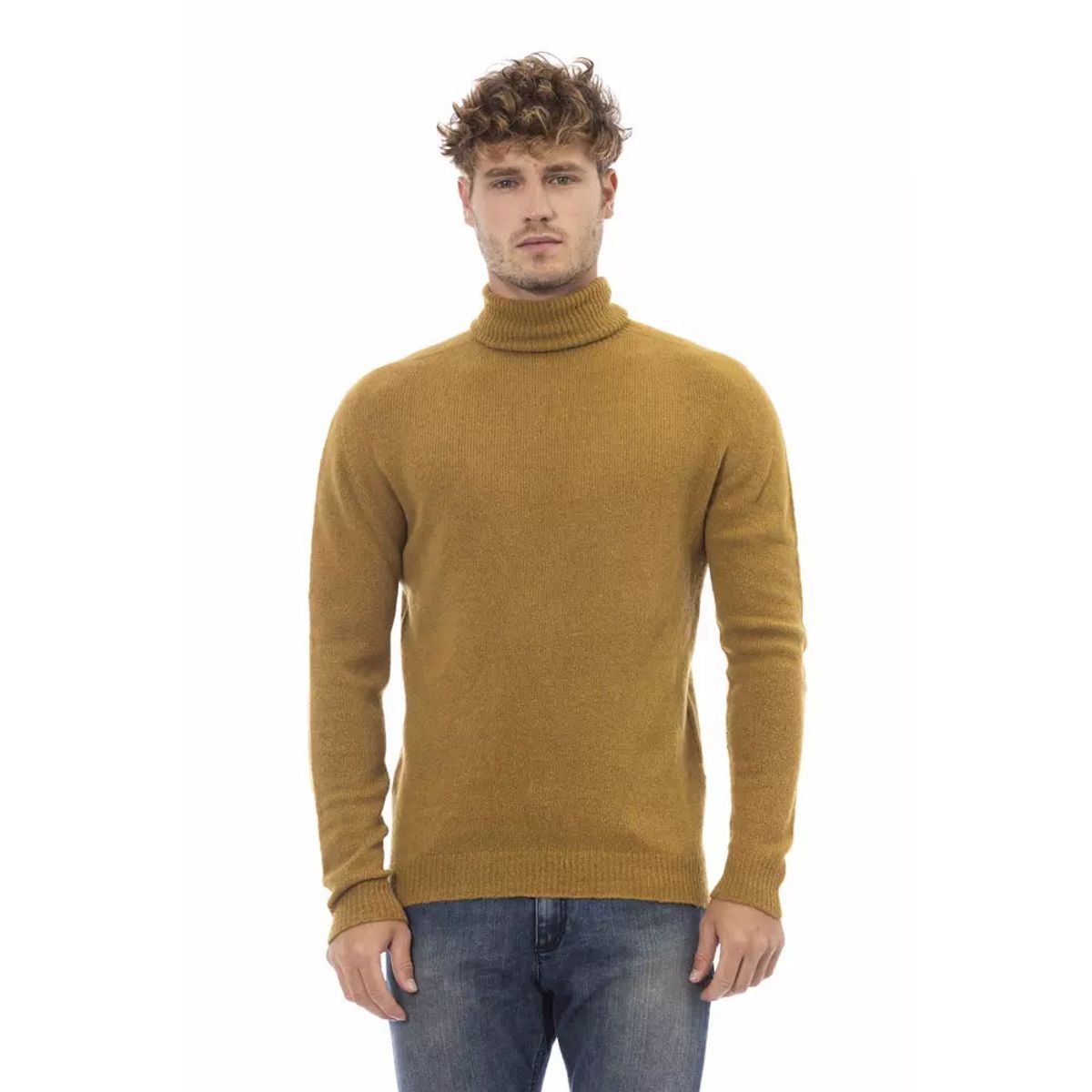 Alpha Studio Brun Læder Sweater