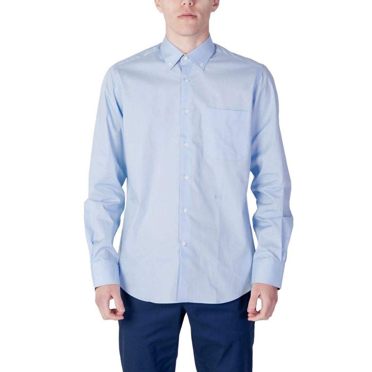 Alviero Martini Prima Classe Blue Cotton Shirt