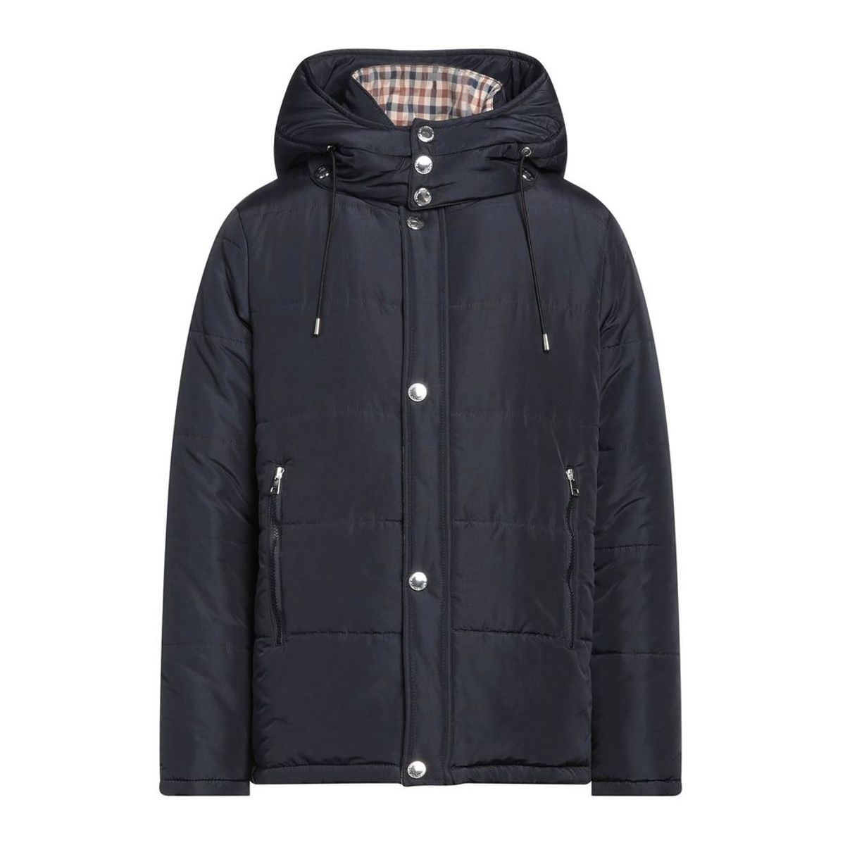 Aquascutum Elegant Blue Jacket with Removable Hood