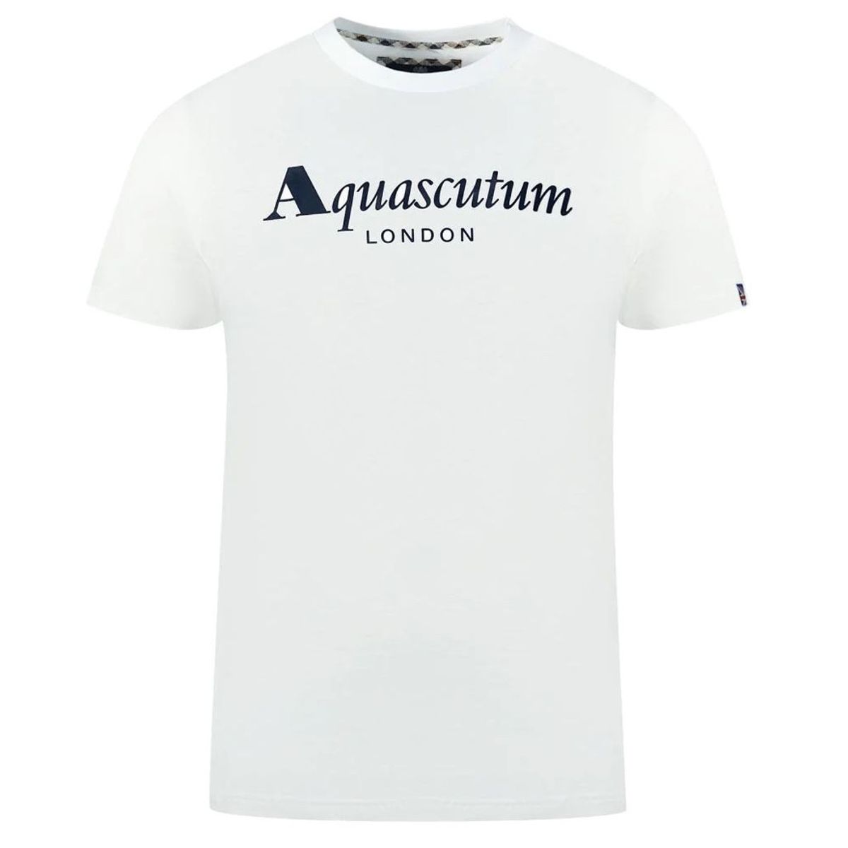 Aquascutum Hvid Bomuld T-Shirt