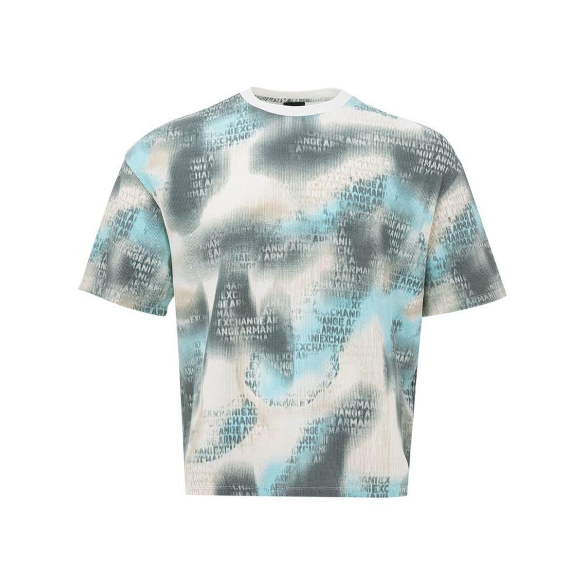 Armani Exchange Chic Multicolor Cotton Tee for Herre