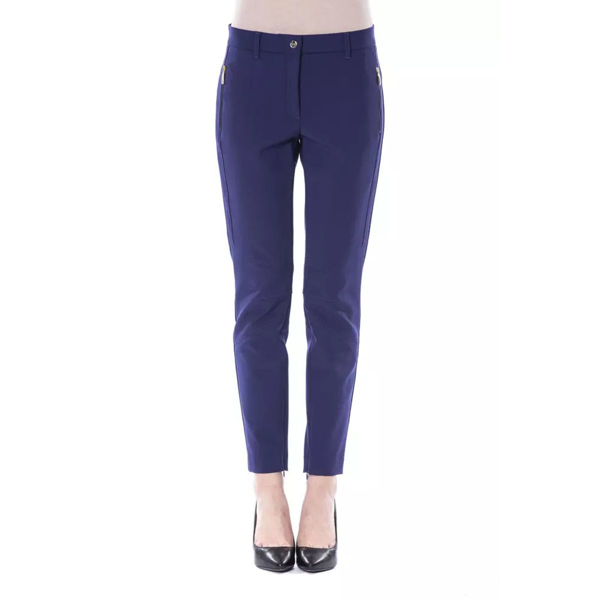 BYBLOS Blue Polyester Dame Pants