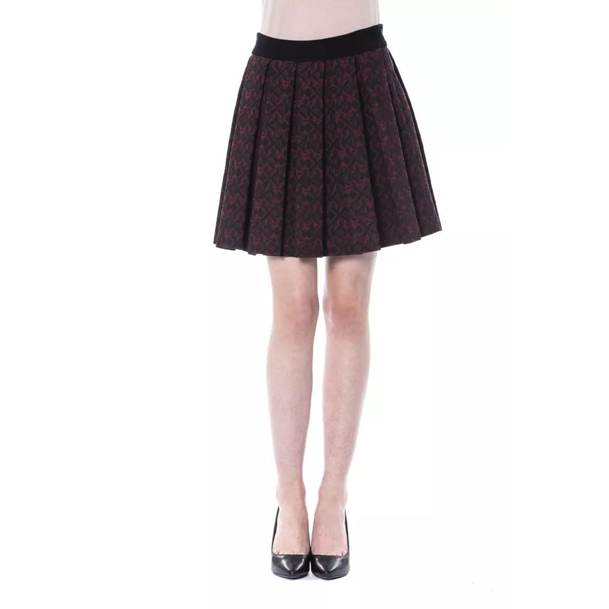 BYBLOS Chic Tulip Brown Skirt - Cotton Blend Elegance