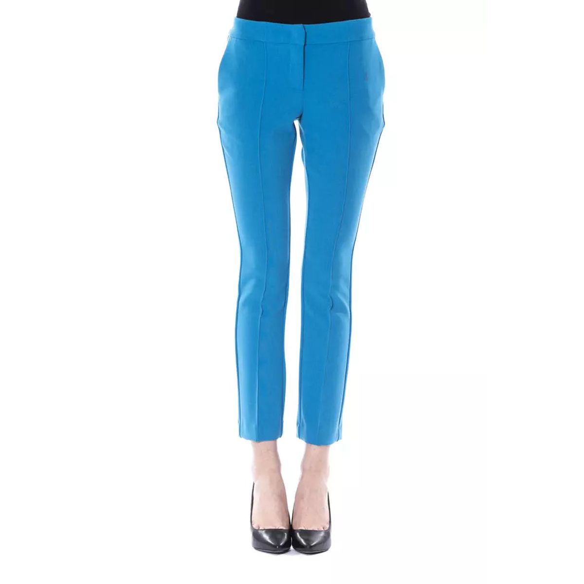 BYBLOS Light Blue Polyester Dame Pants