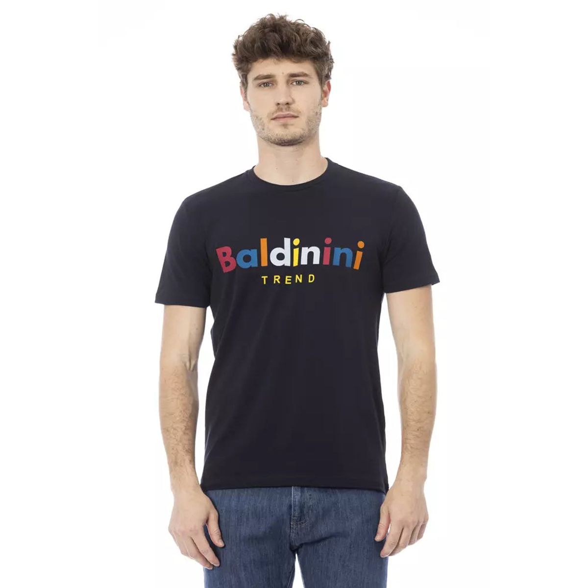 Baldinini Trend Blå Bomuld Polo Shirt