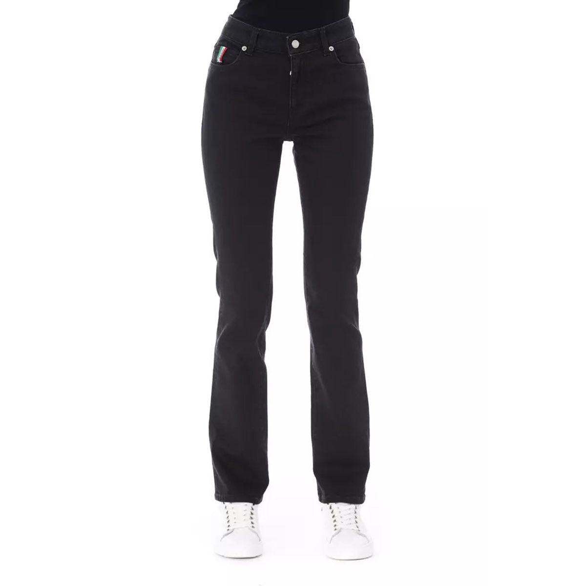 Baldinini Trend Elegant Black Cotton Stretch Jeans