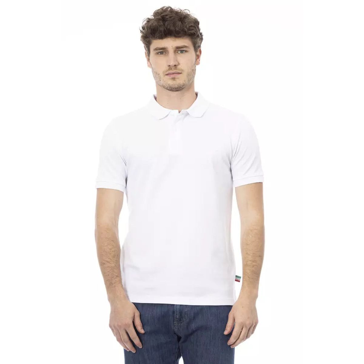 Baldinini Trend Hvid Bomuld Polo Shirt