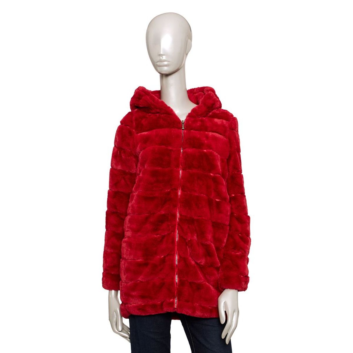 Baldinini Trend Red Polyester Jackets & Coat