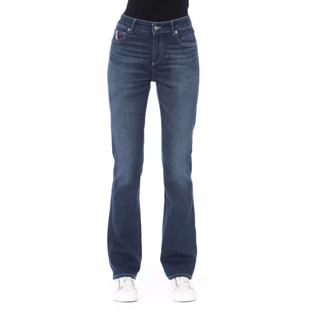 Baldinini Trend Tricolor Accent Designer Jeans