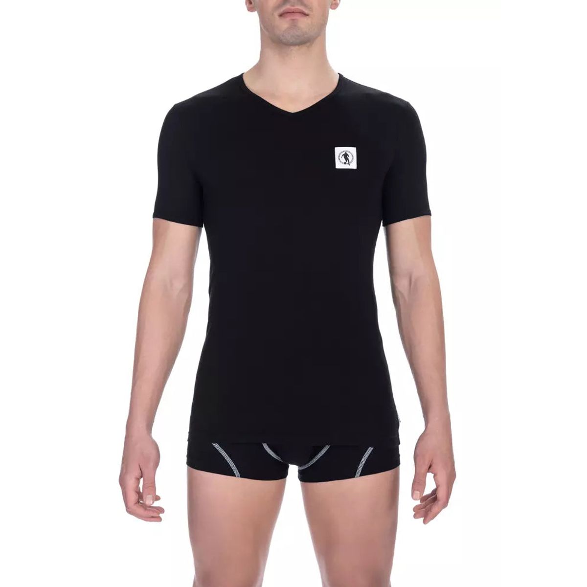 Bikkembergs Black Cotton Herre T-Shirt