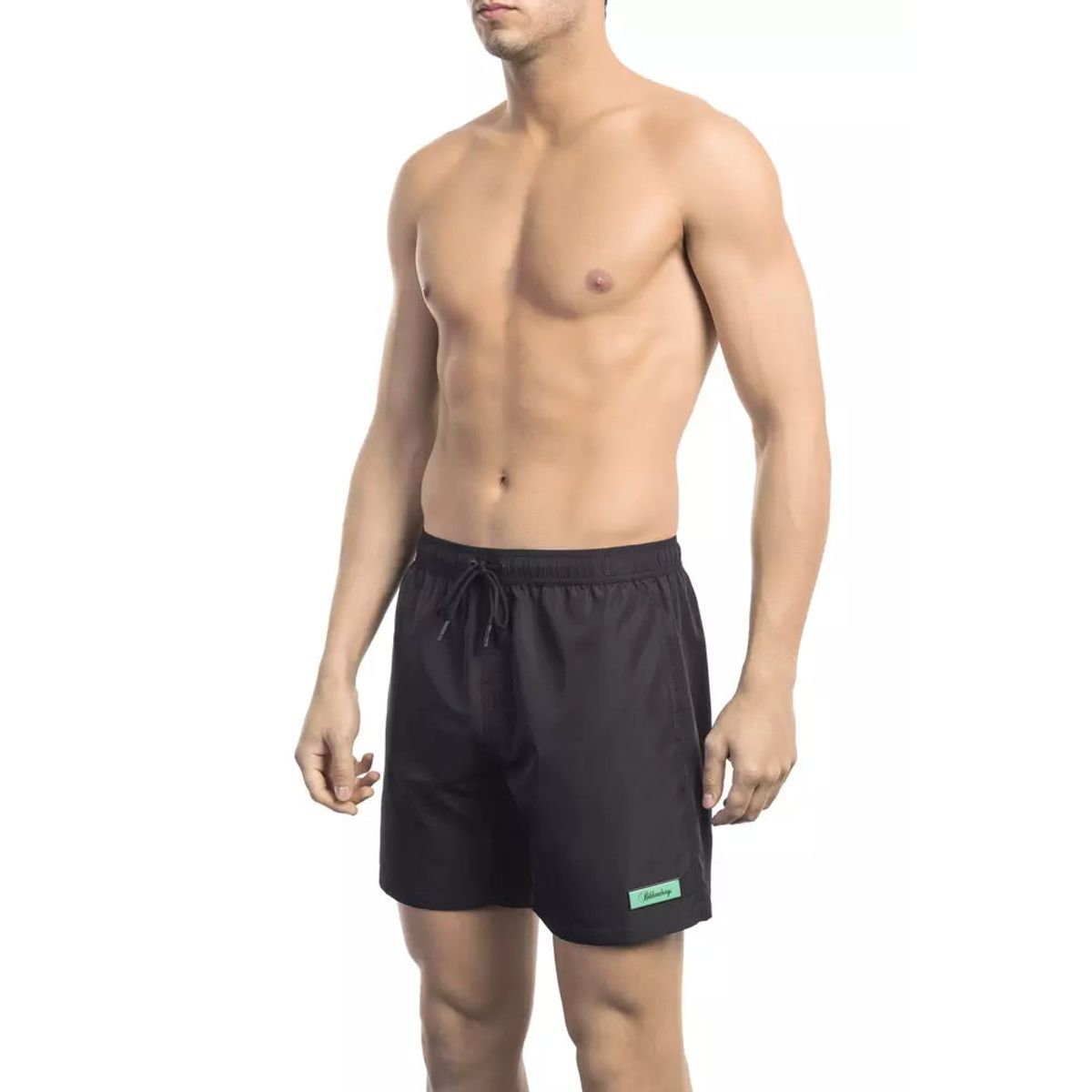 Bikkembergs Elegant Black Logo Swim Shorts