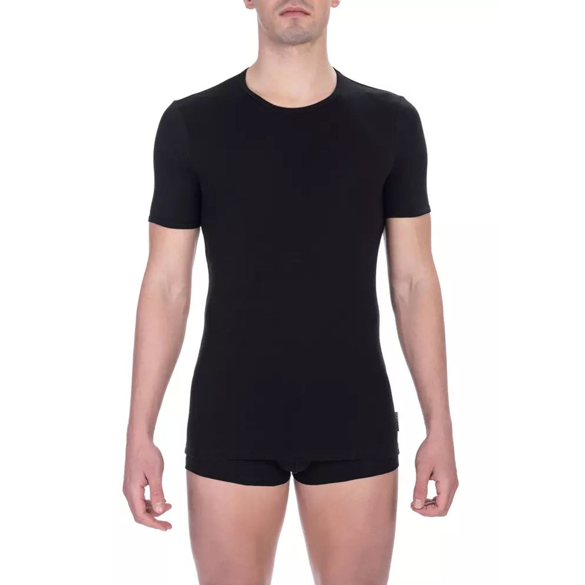 Bikkembergs Sleek Crew Neck Dual-Pack T-Shirts in Black