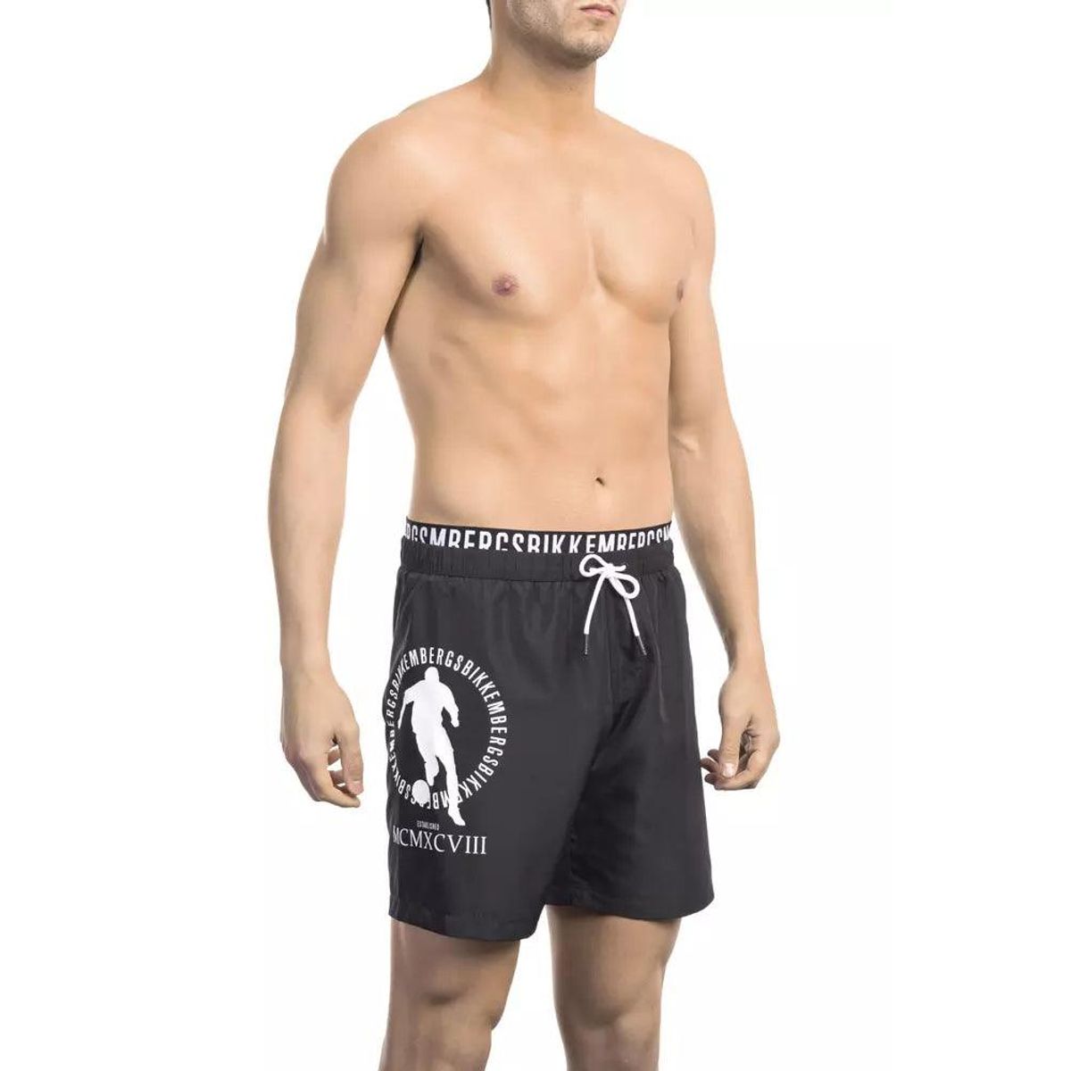 Bikkembergs Sleek Layered Swim Shorts with Logo Detail