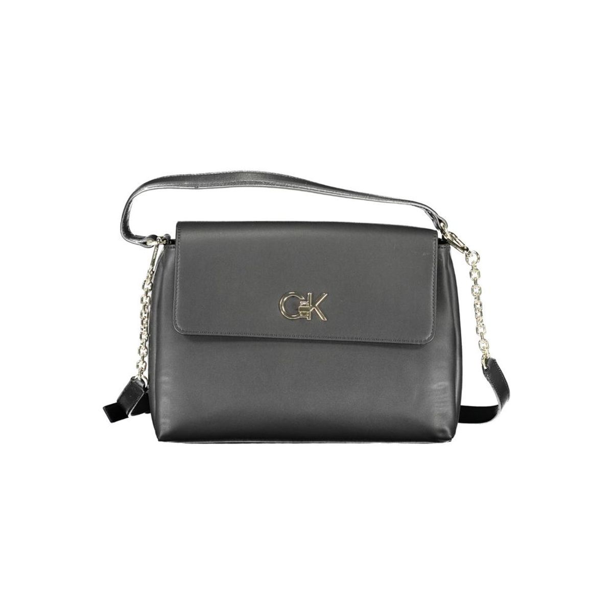 Calvin Klein Elegant Black Shoulder Handbag