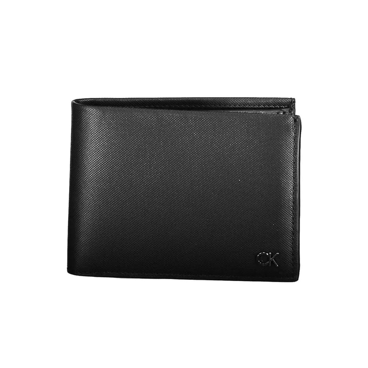 Calvin Klein Sleek Black Leather Wallet with RFID Blocking