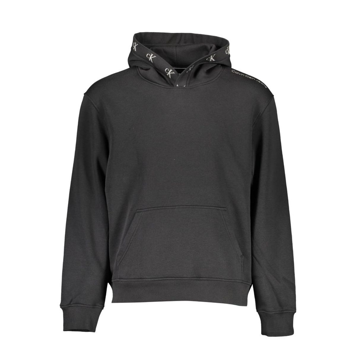 Calvin Klein Sleek Hooded Sweatshirt with Contrasting Logo