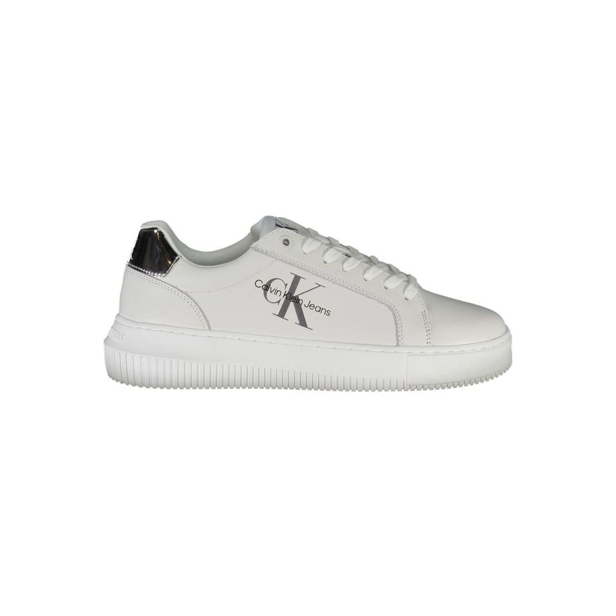 Calvin Klein White Leather Dame Sneakers