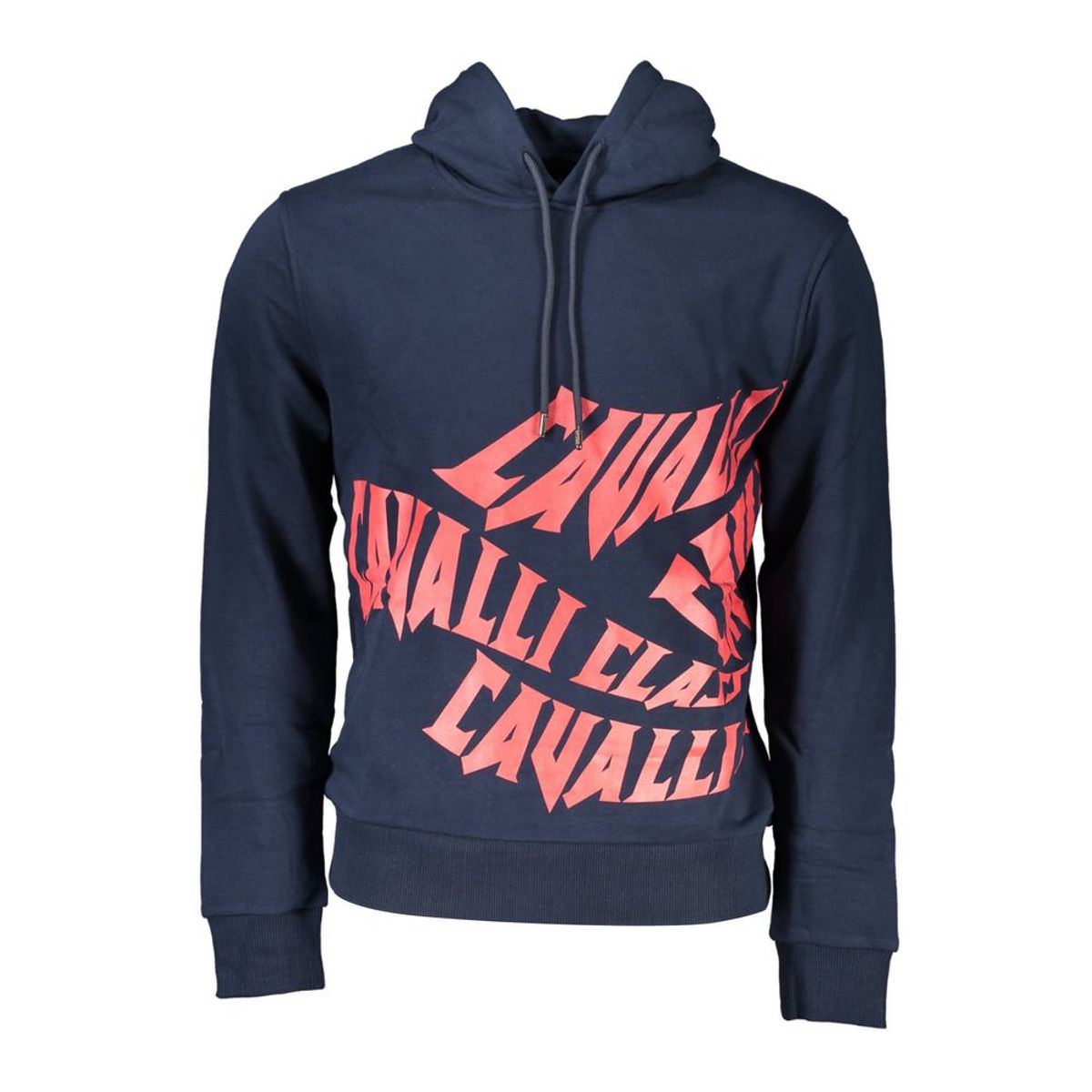 Cavalli Class Blue Cotton Men Sweater