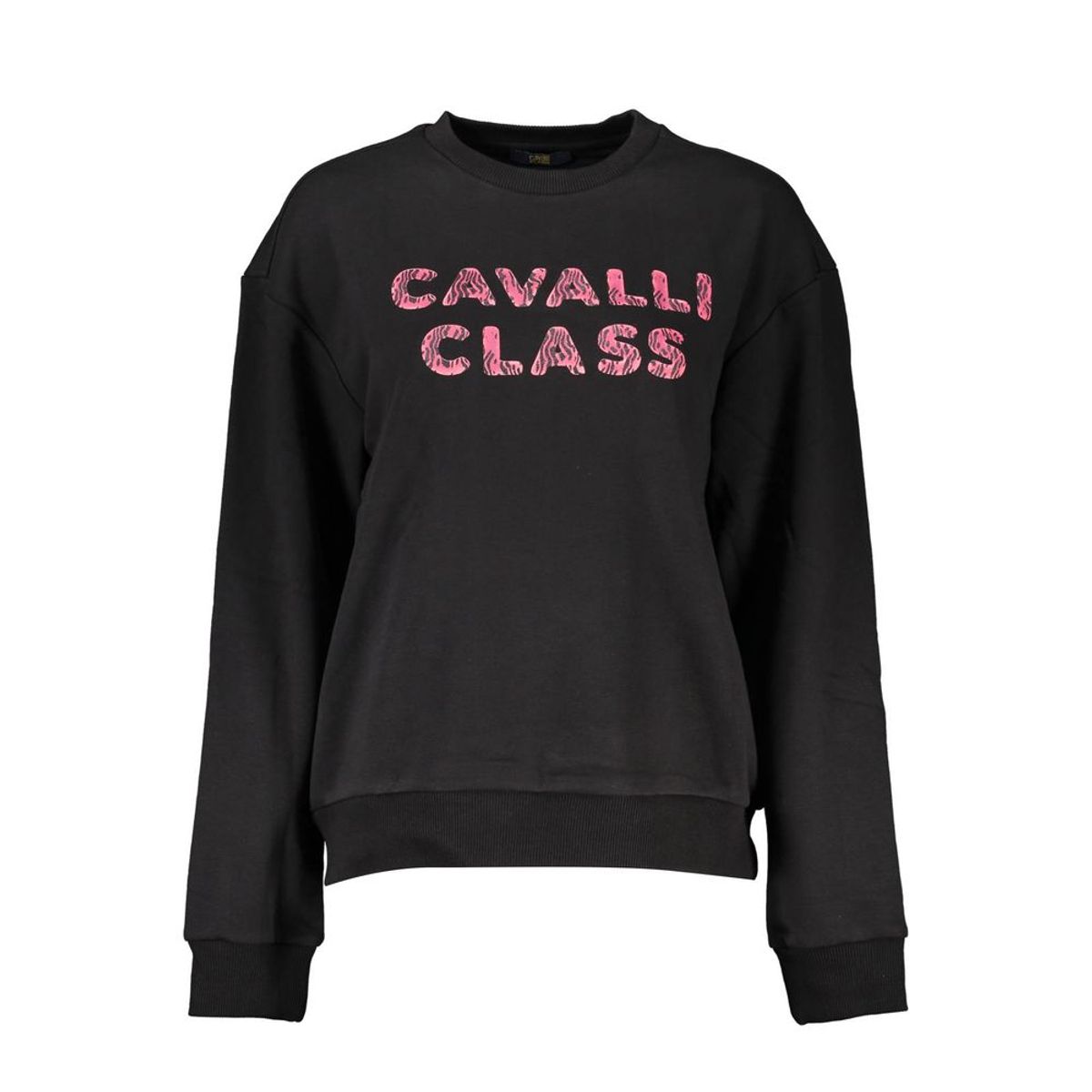 Cavalli Class Black Cotton Women Sweater