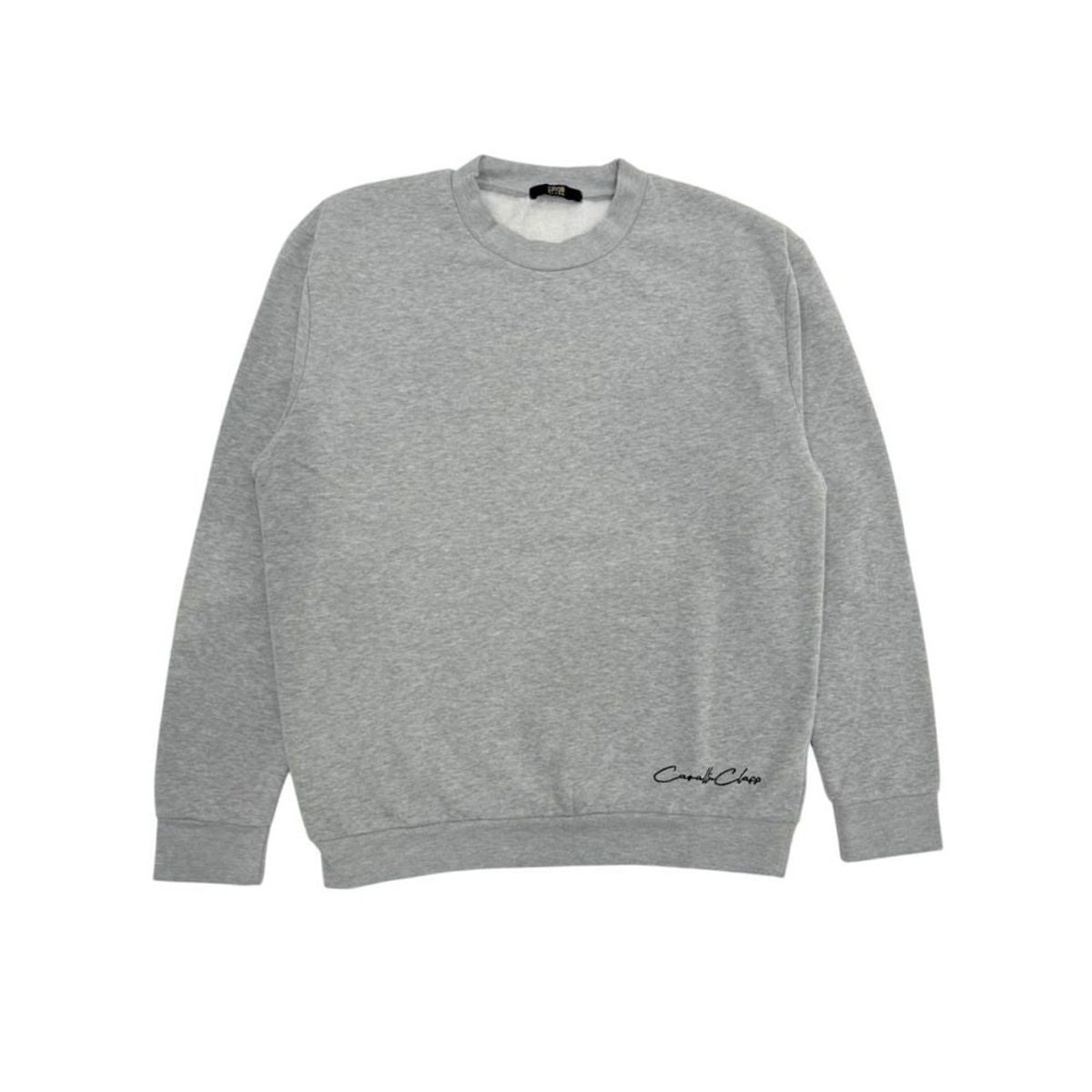 Cavalli Class Gray Polyester Sweater