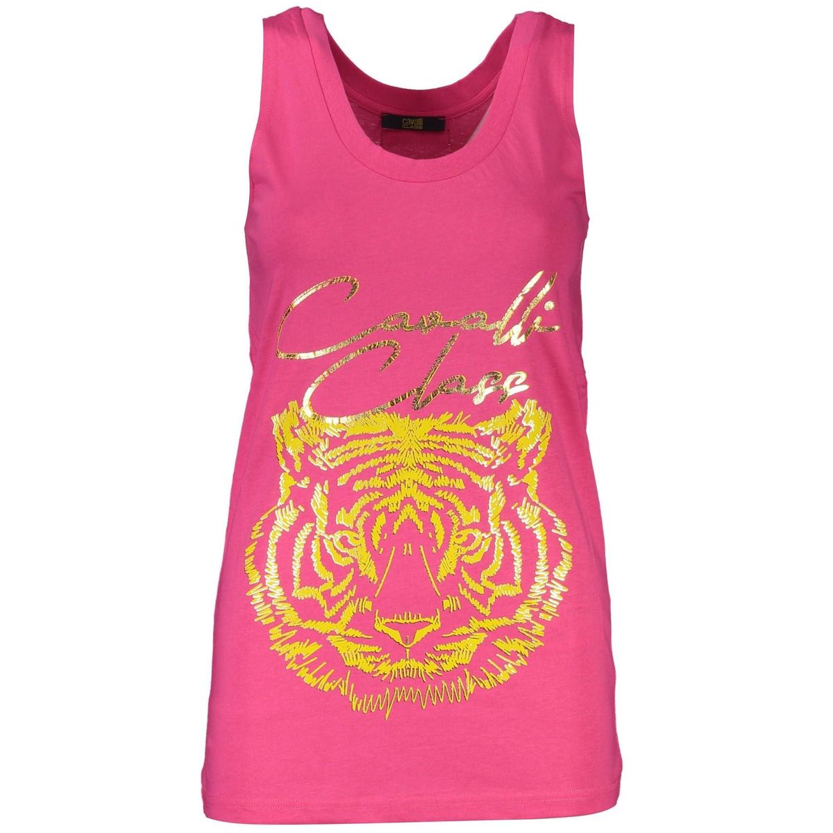 Cavalli Class Pink Cotton Women Top