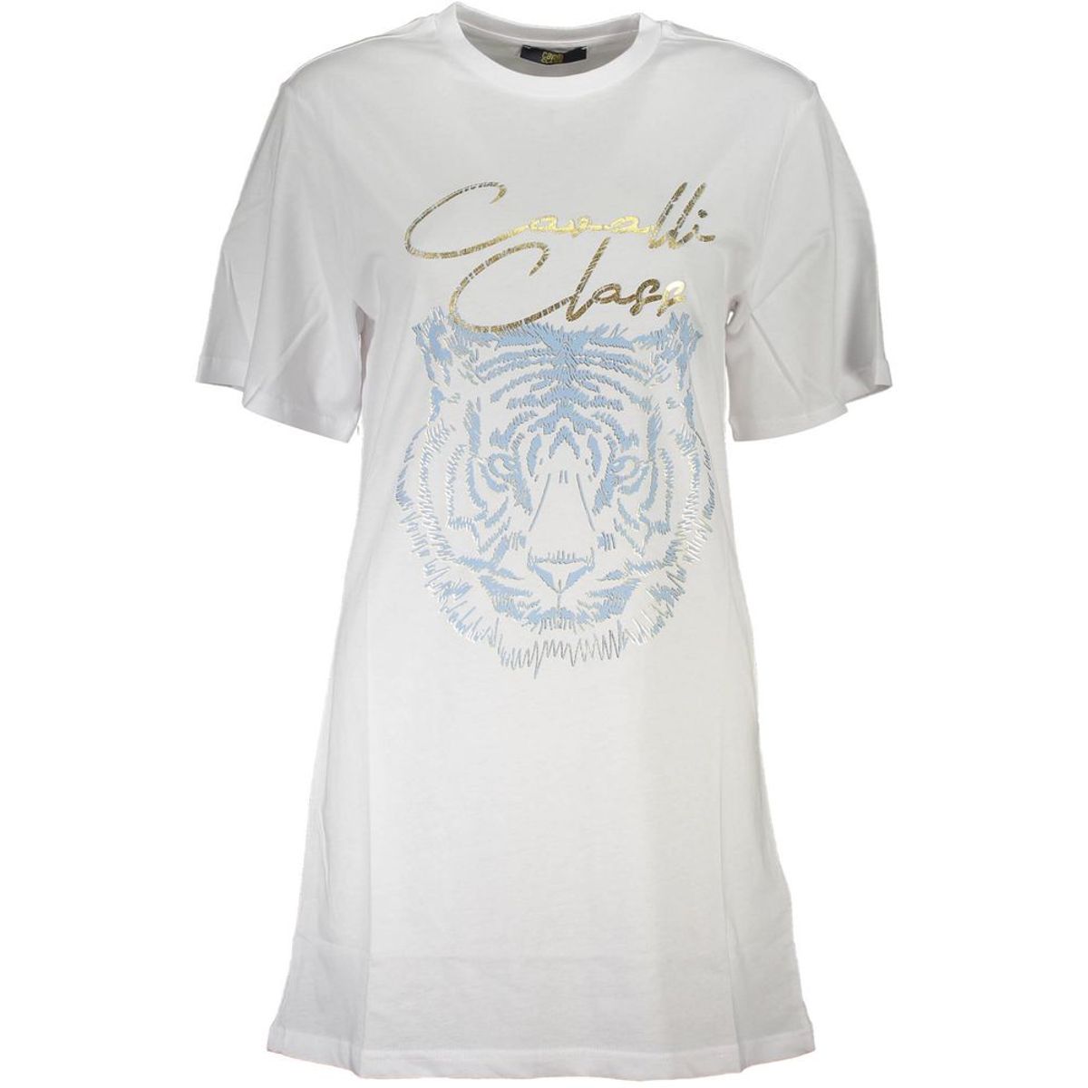 Cavalli Class White Cotton Women T-Shirt