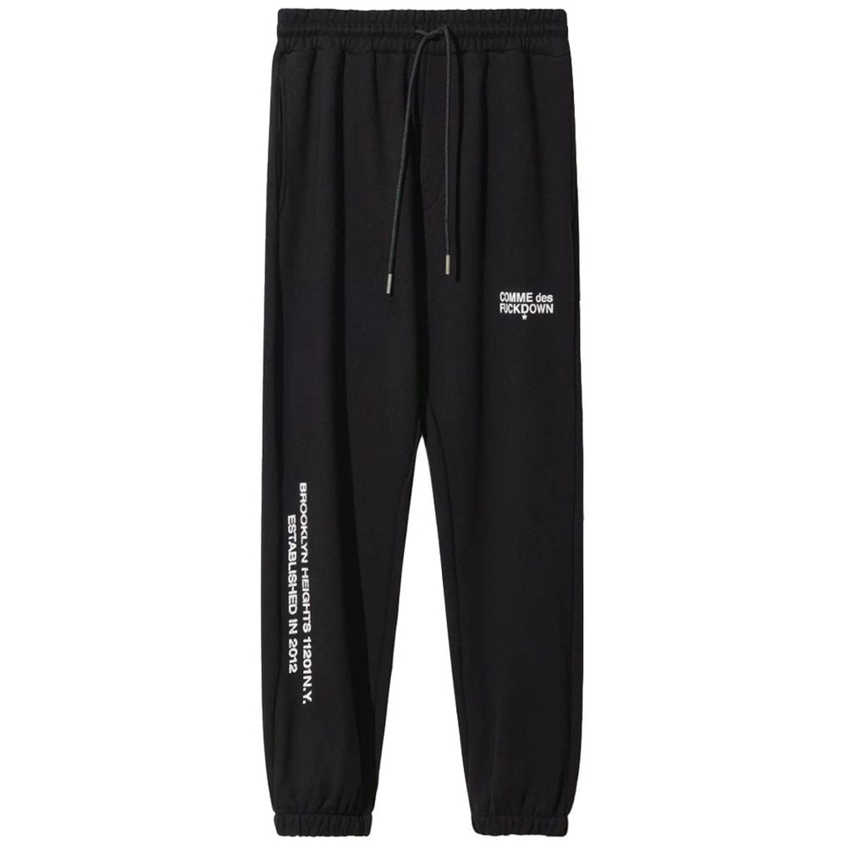 Comme Des Fuckdown Black Cotton Jeans & Pants