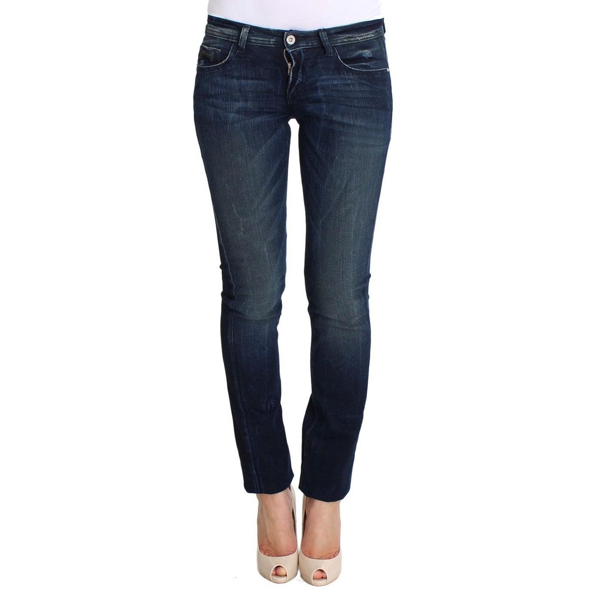 Costume National Chic Slim Fit Skinny Blue Jeans