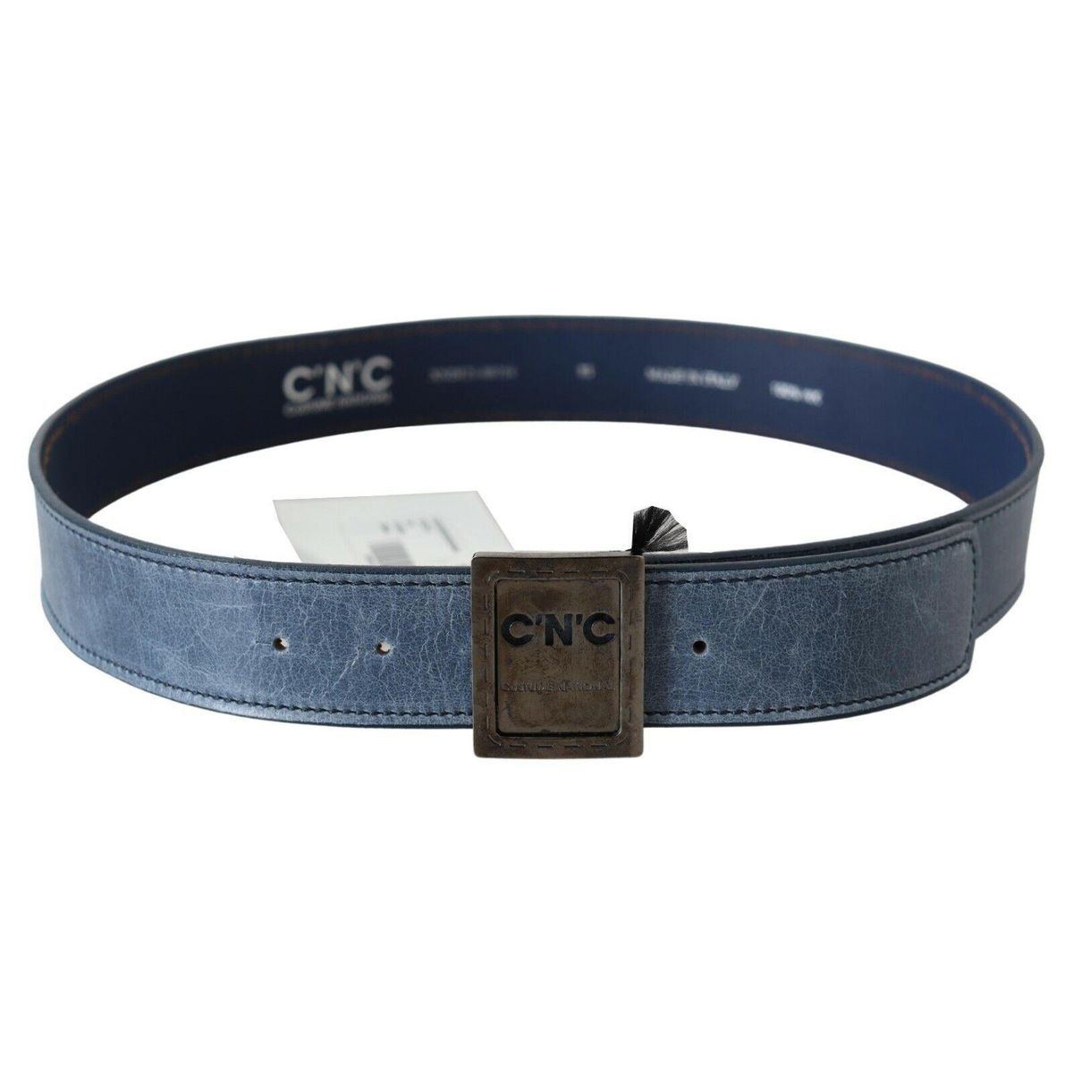 Costume National Elegant Blue Leather Fashion Belt