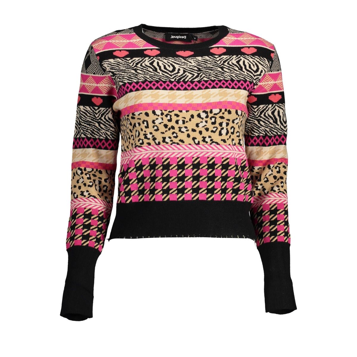 Desigual Sort Polyester Sweater