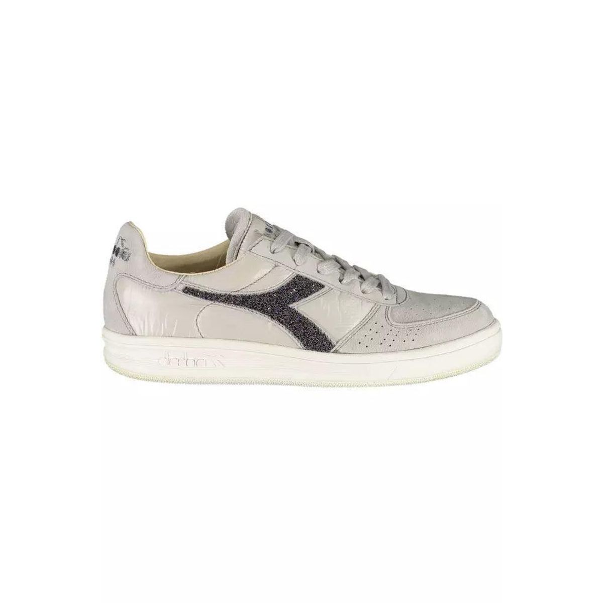 Diadora Gray Leather Women Sneaker