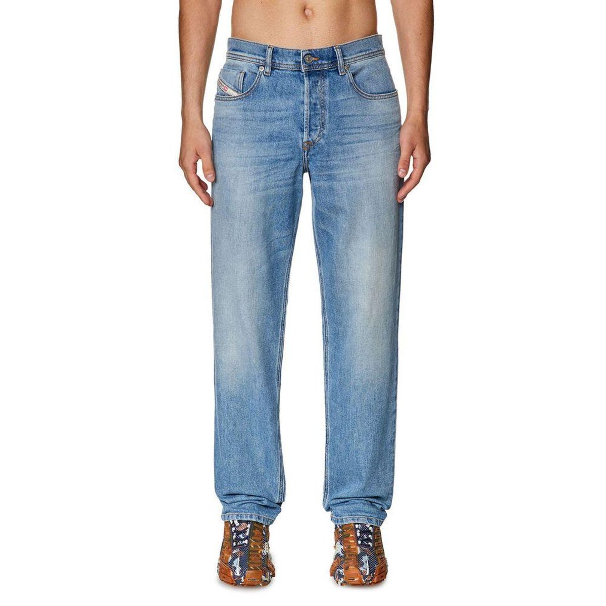 Diesel Light Blue Cotton Jeans & Pants