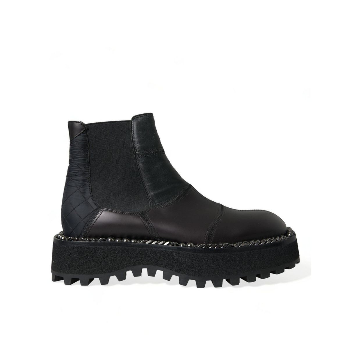 Dolce & Gabbana Elegant Black Chelsea Slip-On Boots