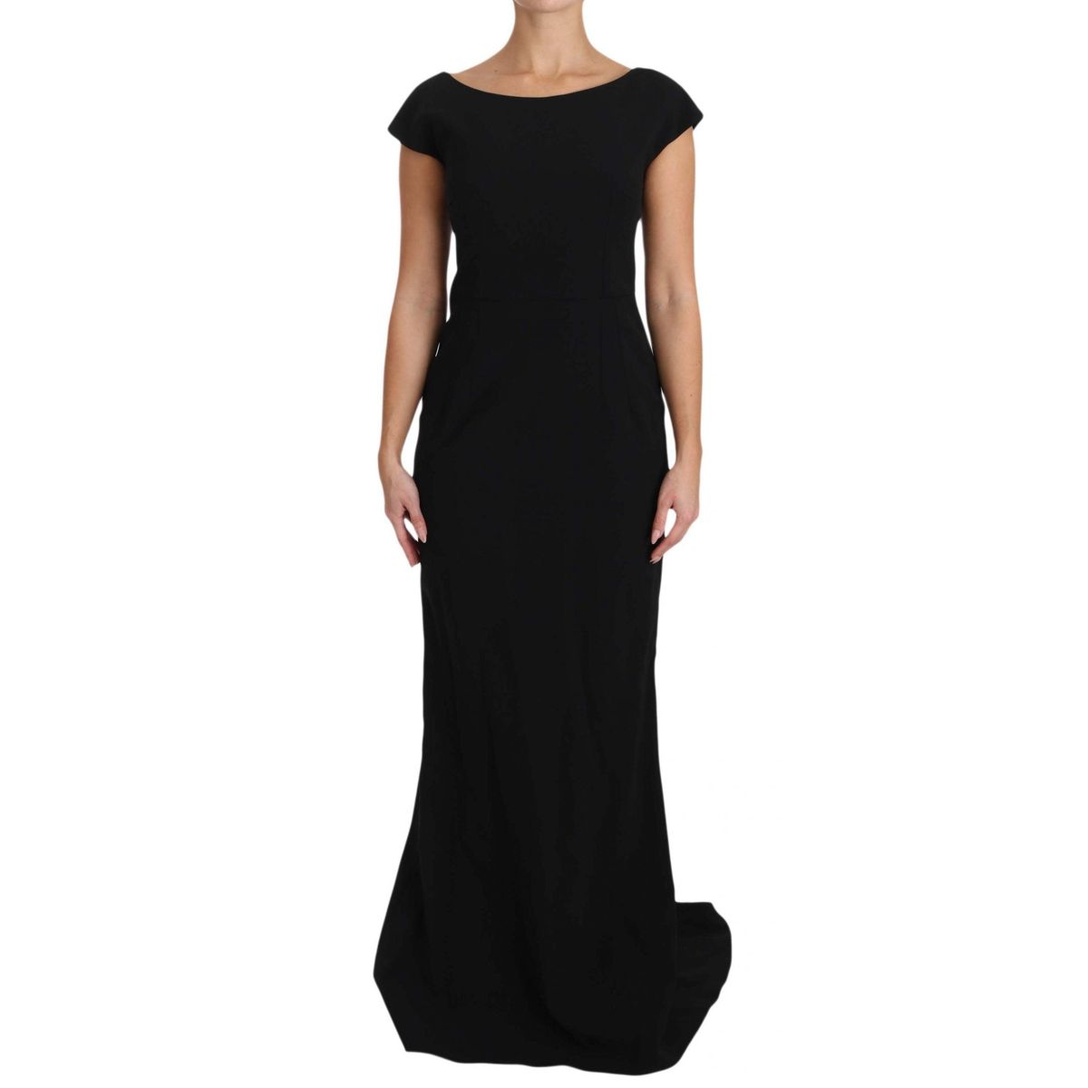 Dolce & Gabbana Elegant Black Maxi Sheath Dress