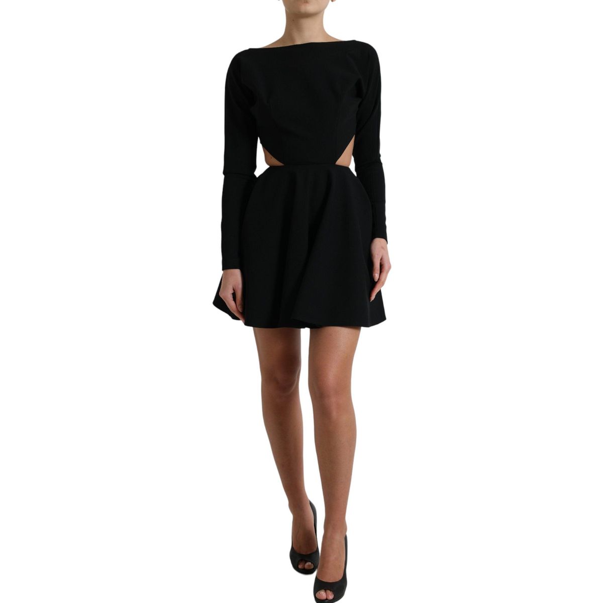 Dolce & Gabbana Elegant Cut Out A-Line Mini Dress