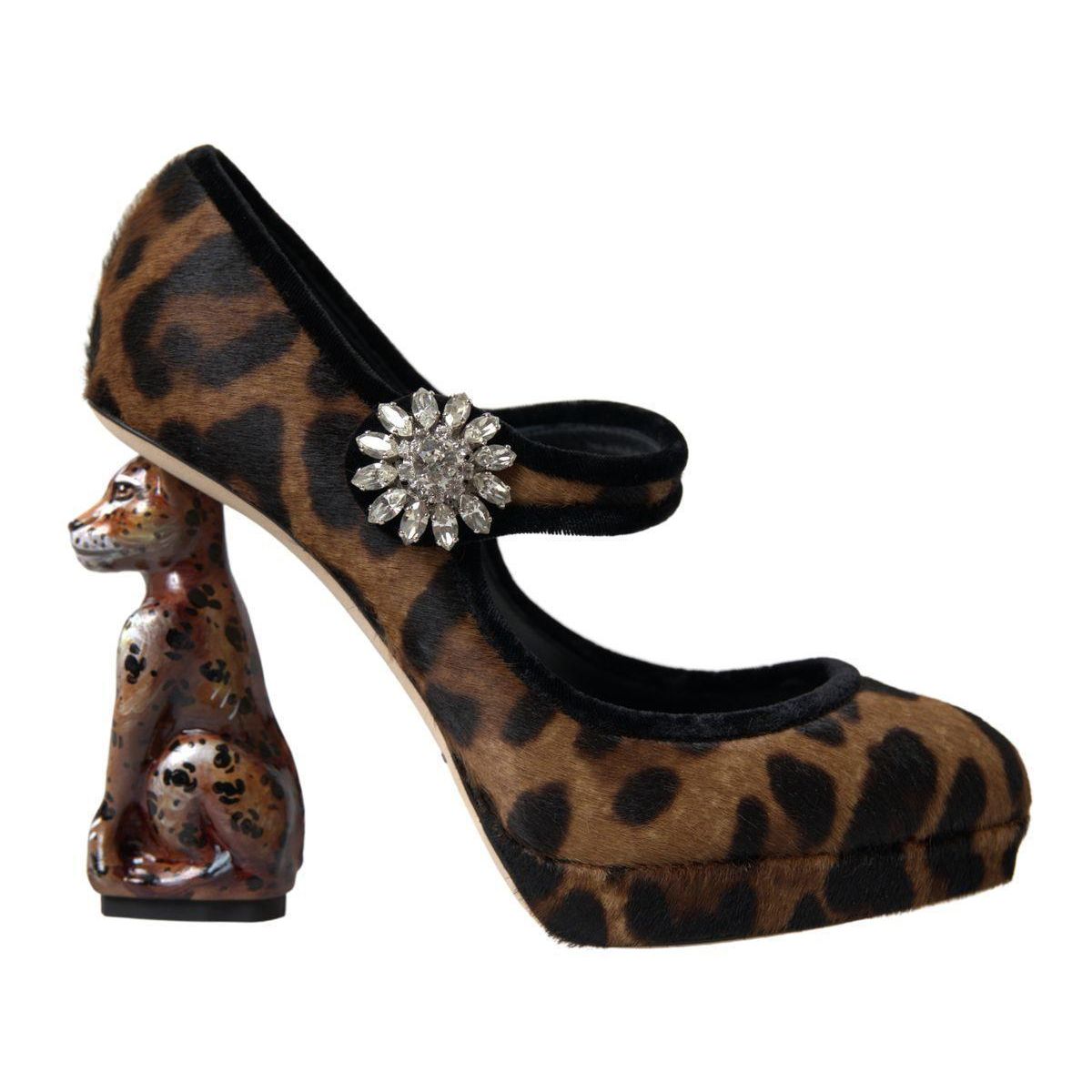 Dolce & Gabbana Elegant Leopard Heel Pumps for Chic Sophistication