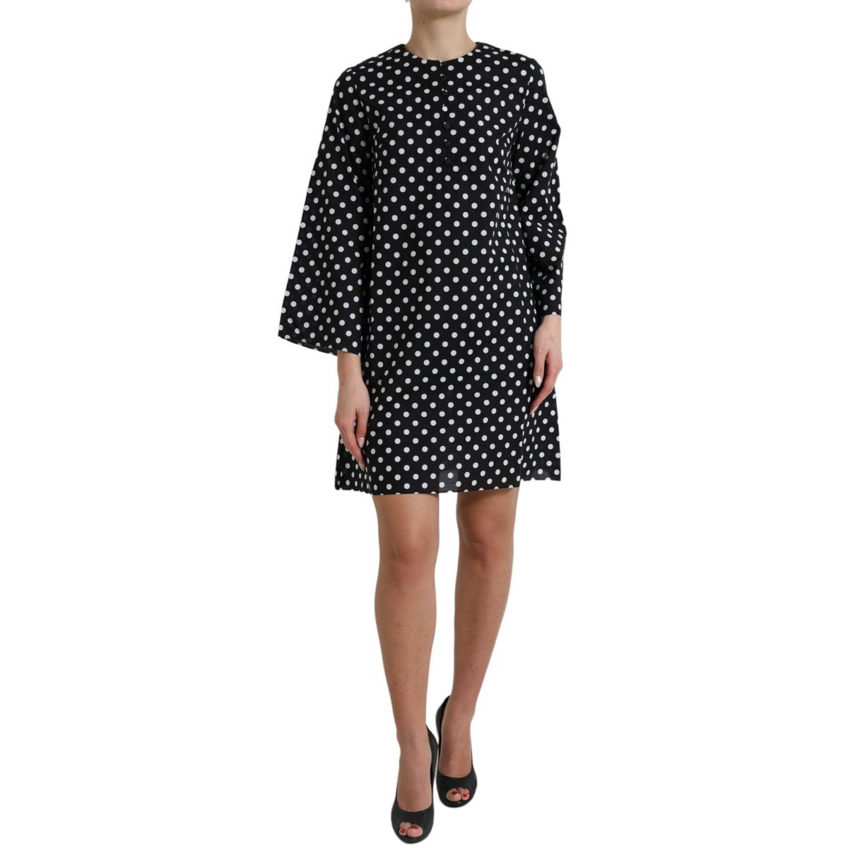 Dolce & Gabbana Elegant Polka Dot Shift Mini Dress