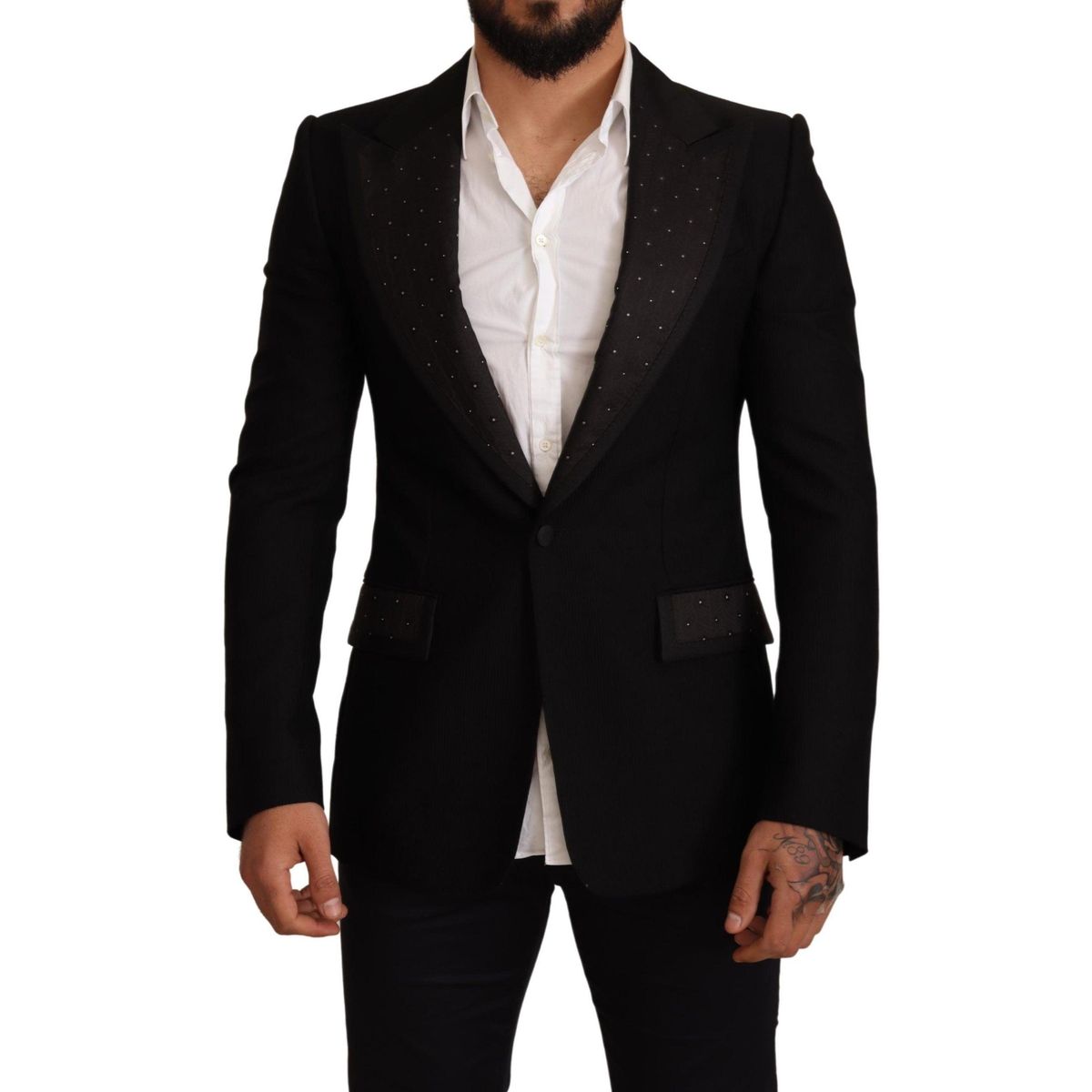 Dolce & Gabbana Elegant Slim Fit Black Blazer Jacket