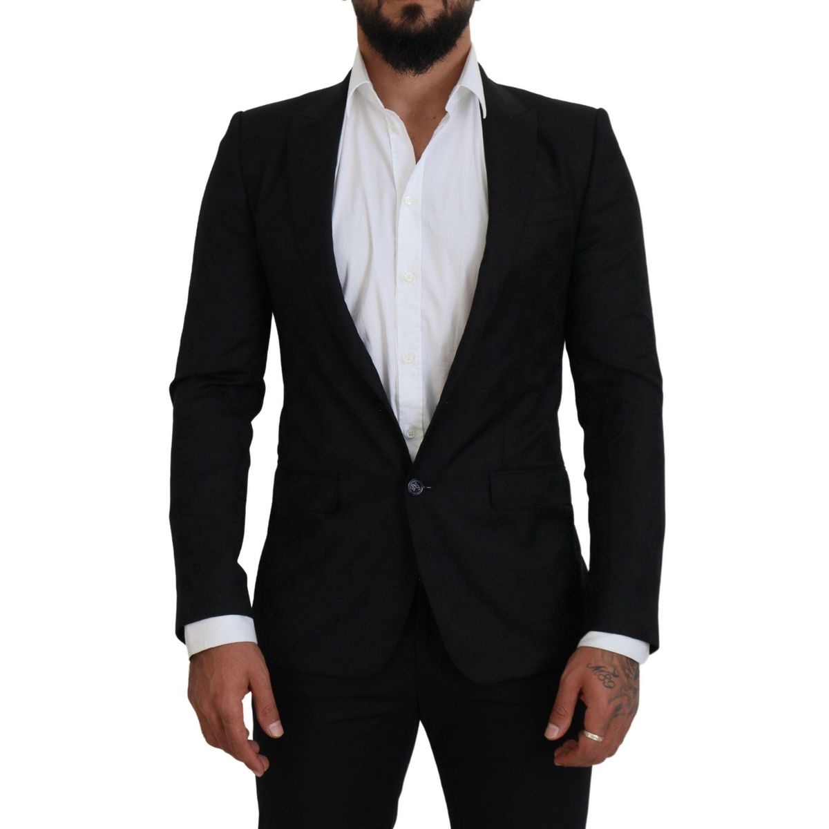 Dolce & Gabbana Sort Uld Martini Blazer