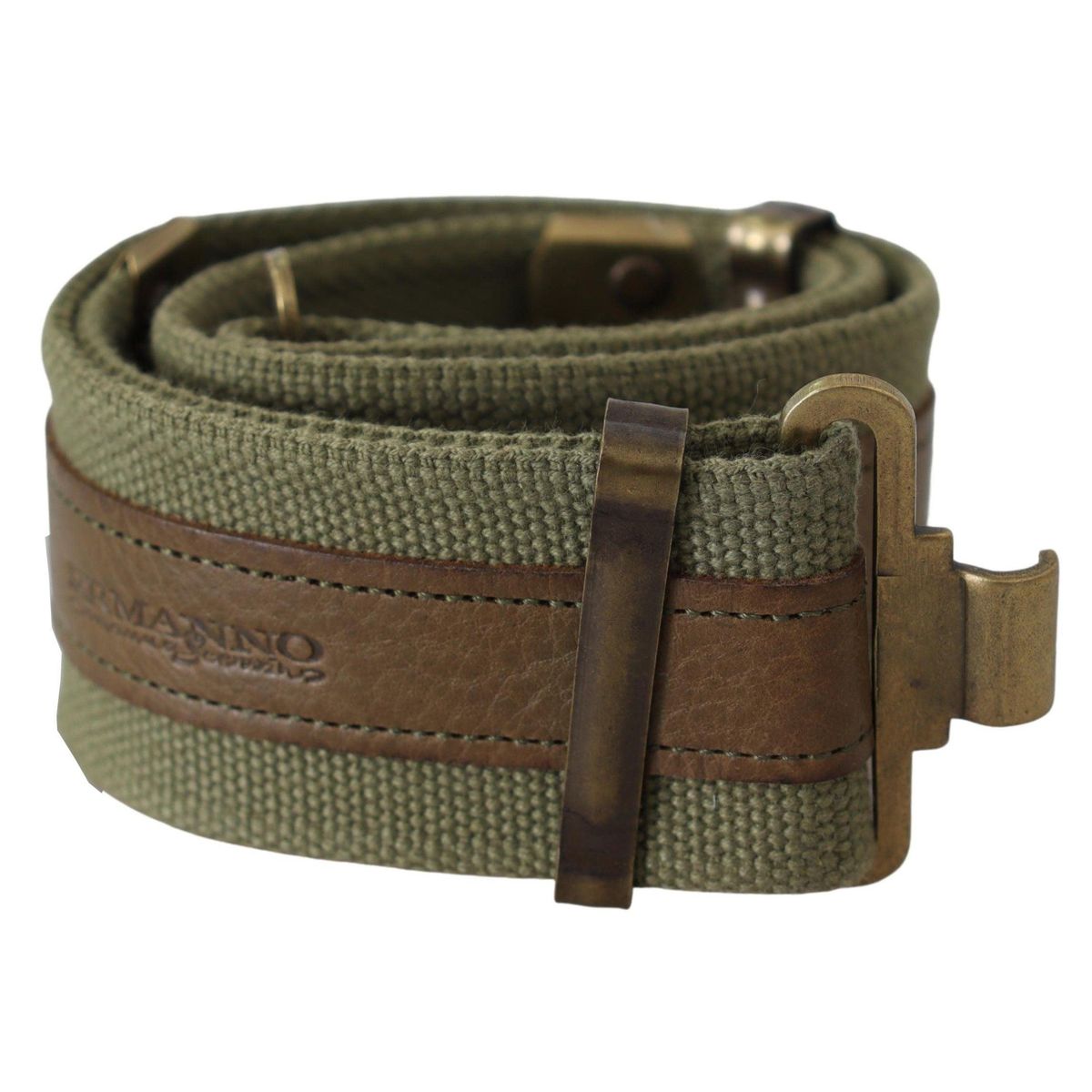 Ermanno Scervino Chic Army Green Rustic Belt