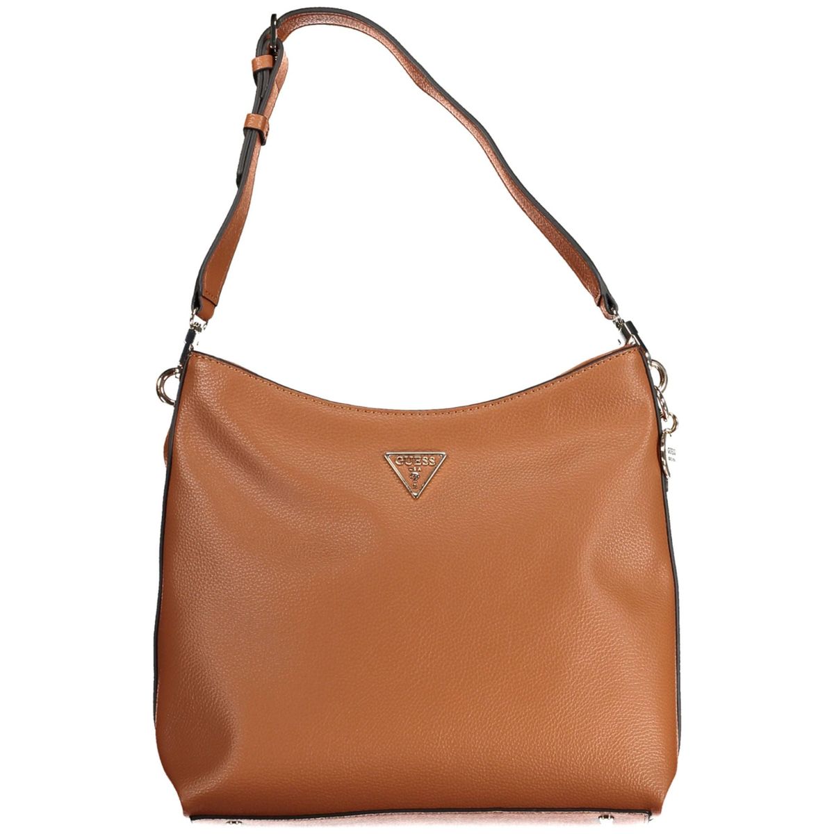 Guess Jeans Chic Brown Shoulder Bag with Logo Detail