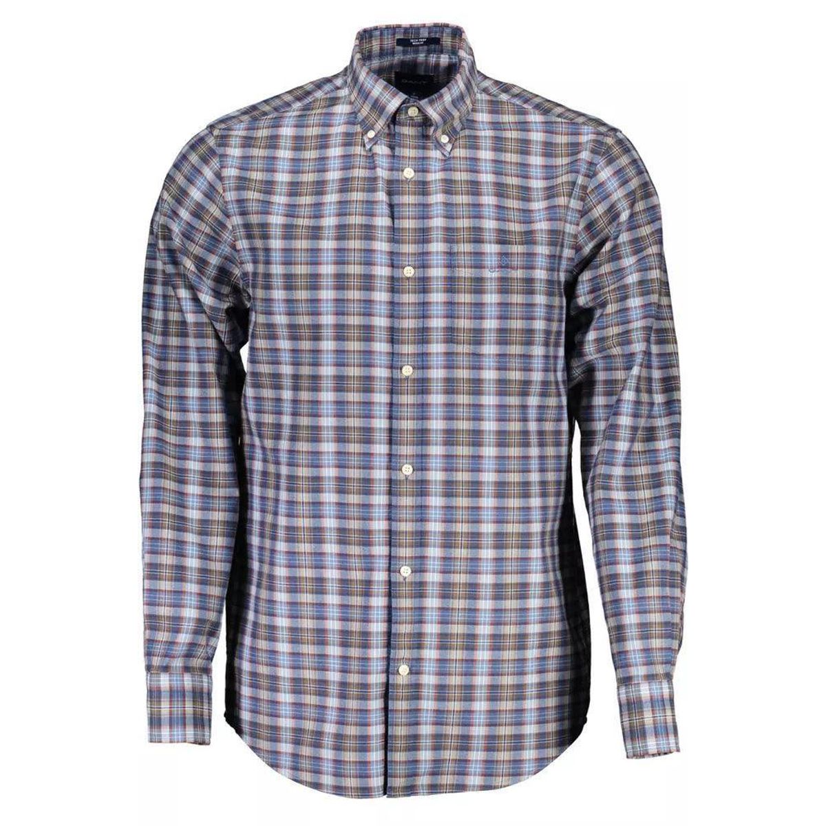 Gant Blue Cotton Men Shirt