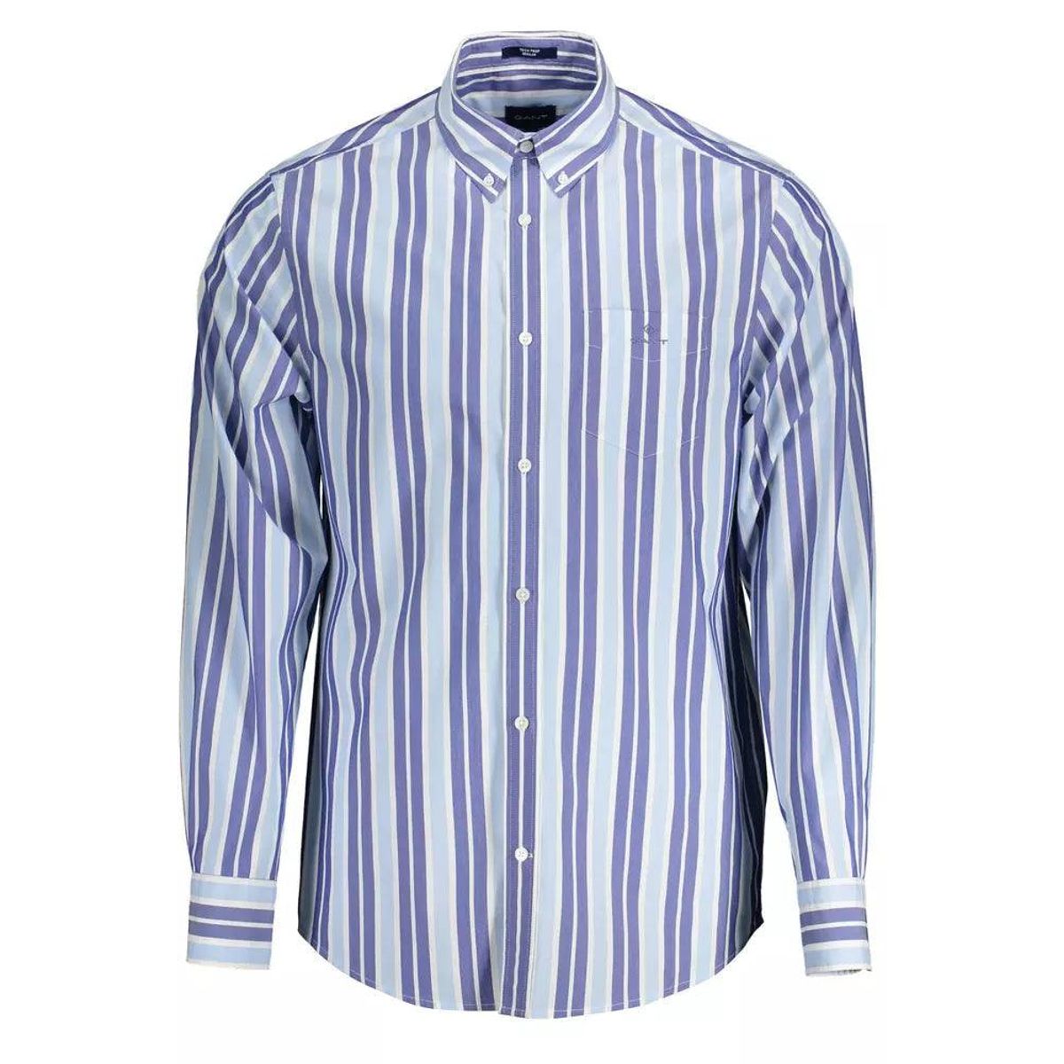 Gant Light Blue Cotton Men Shirt