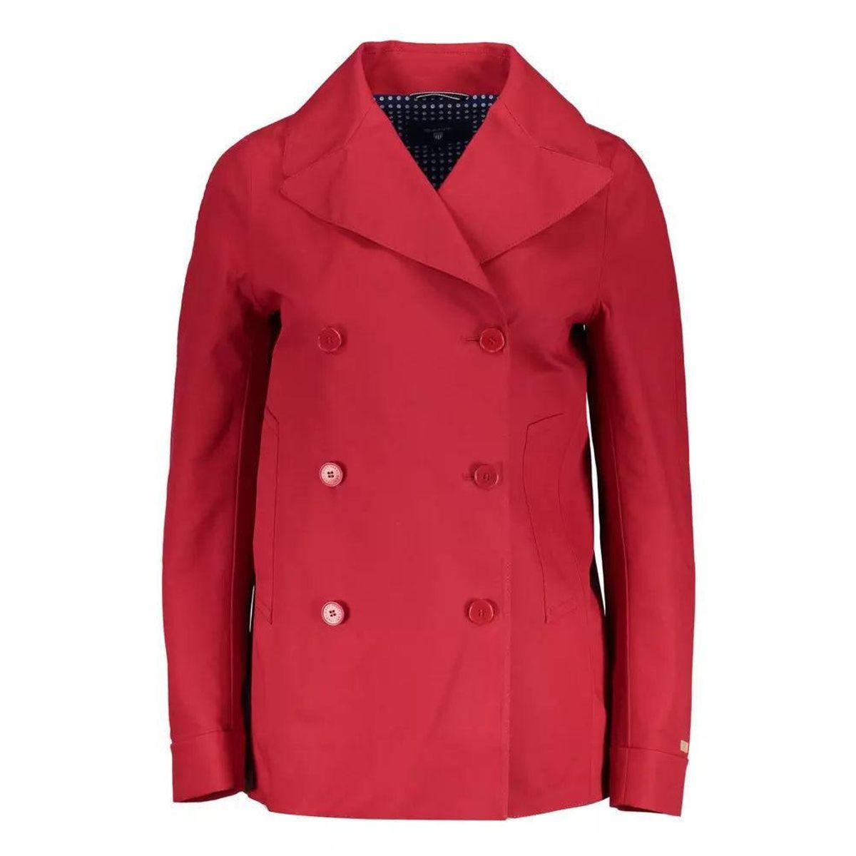 Gant Red Cotton Women Jacket