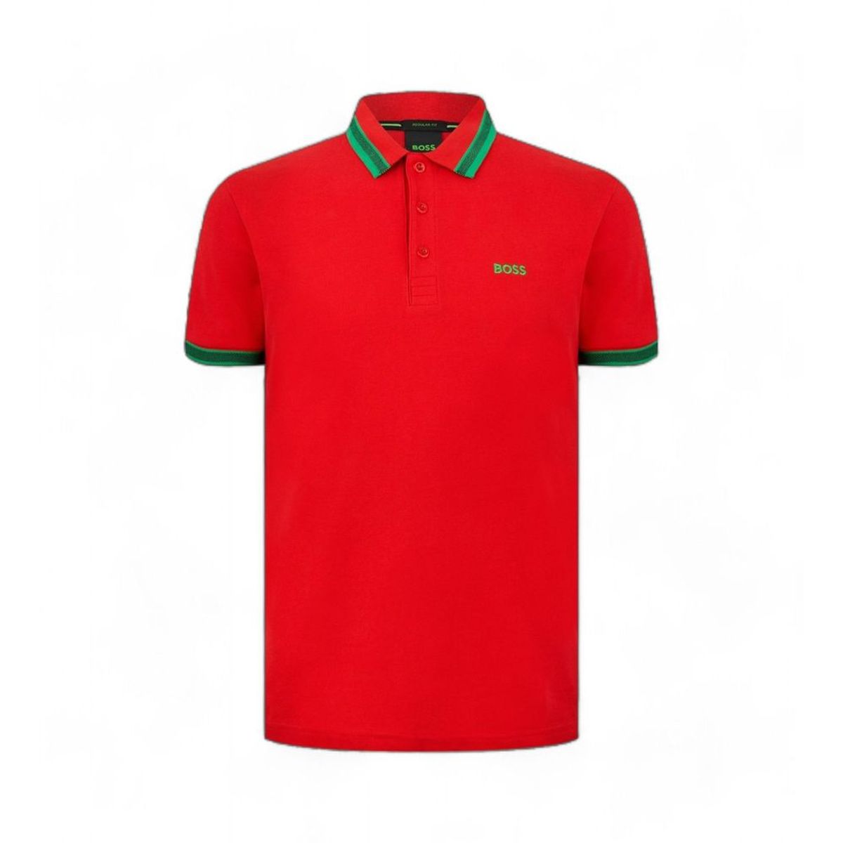 Hugo Boss Red Cotton Polo Shirt