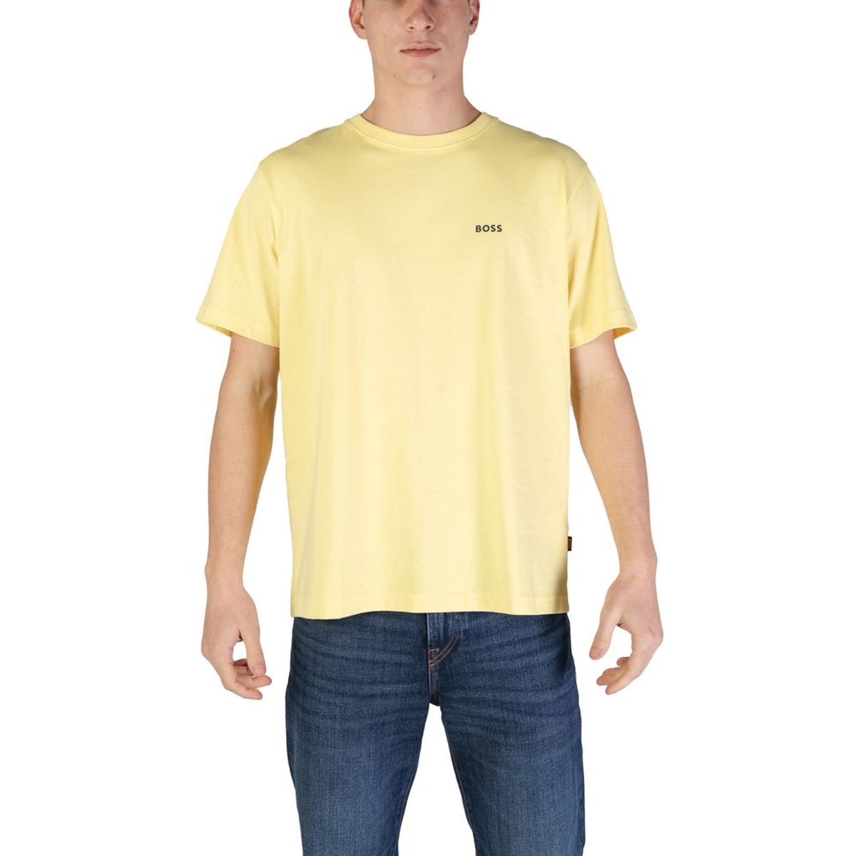 Hugo Boss Yellow Cotton T-Shirt