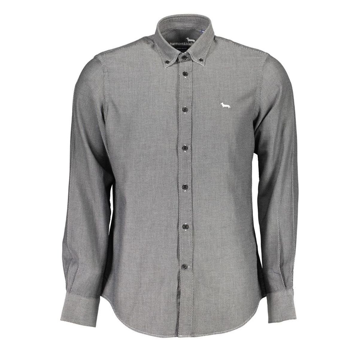 Harmont & Blaine Black Cotton Men Shirt